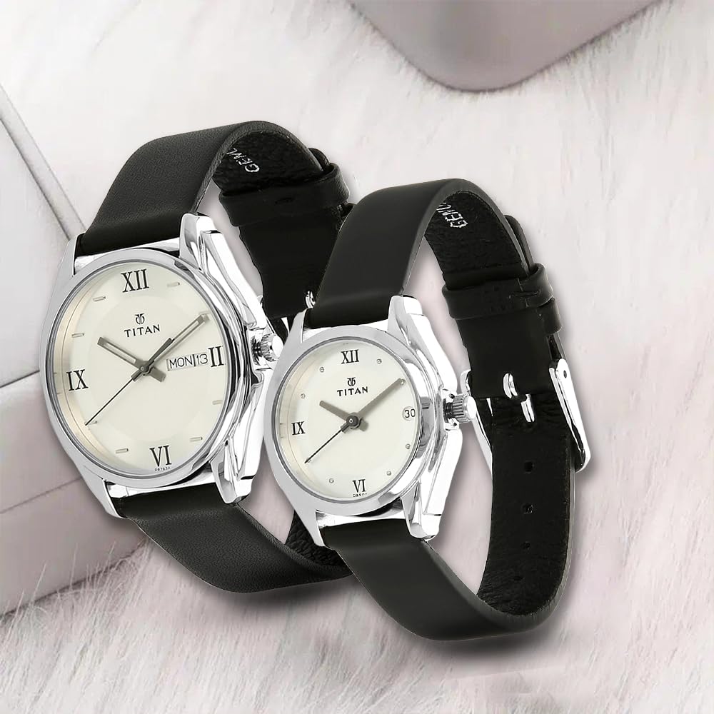 Titan Bandhan Analog Silver Dial Couple's Watch -NM15782489SL03 / NL15782489SL03/NP15782489SL03