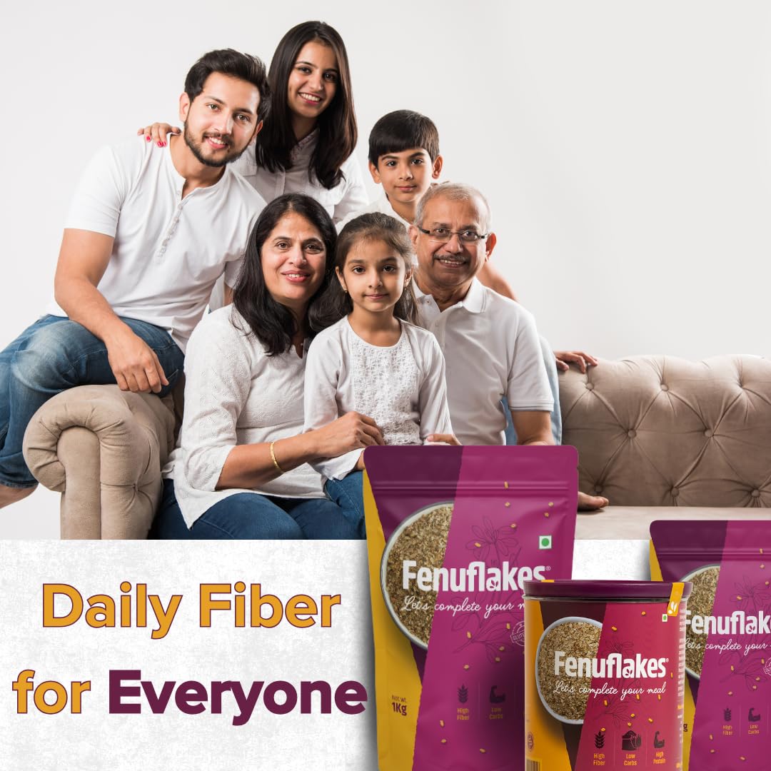 Fenuflakes 300g Fiber supplement | Bloating,acidity,&constipation relie- image 4