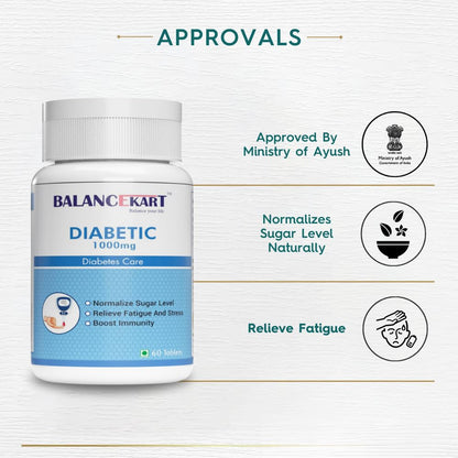 Balancekart Diabetics Care (1000mg) | Ayurvedic Herbal Supplement 60 Ca- image 4
