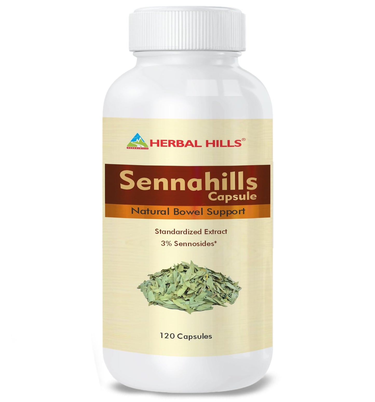 Herbal Hills Senna Capsules, (120 Capsules Pack) | Supports Natural Laxative & B