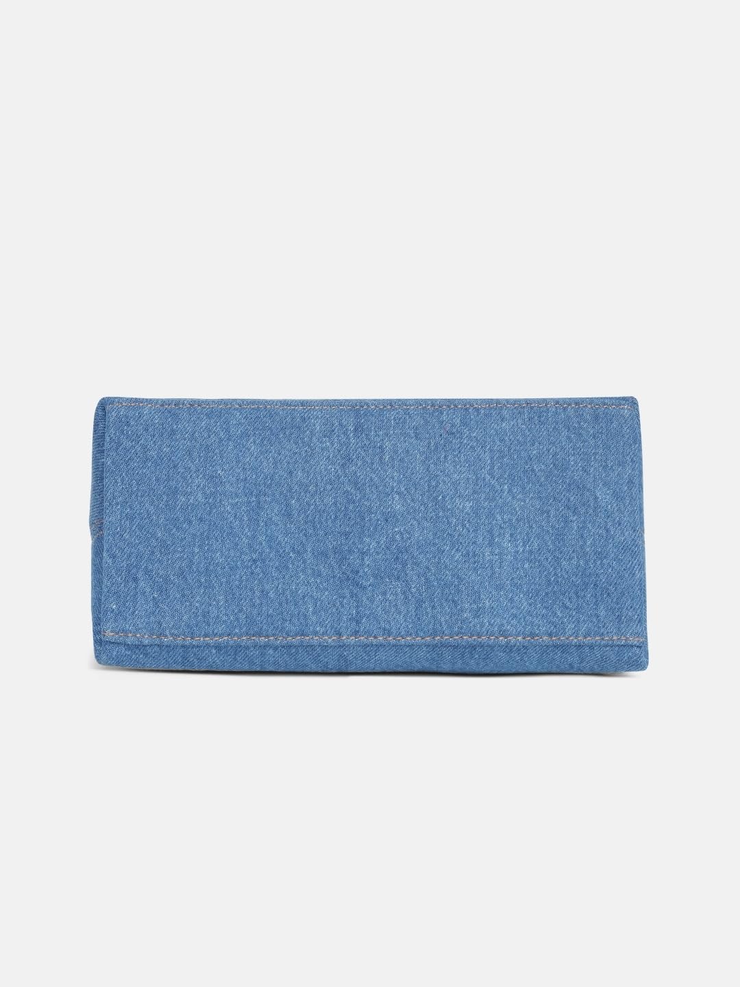 Tommy Hilfiger Logo Blue Cotton Sling Bag