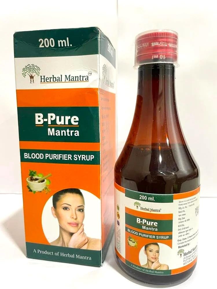 B-Pure Mantra Herbal Blood Purifier Syrup 200ml Pack Health Supplements (2)