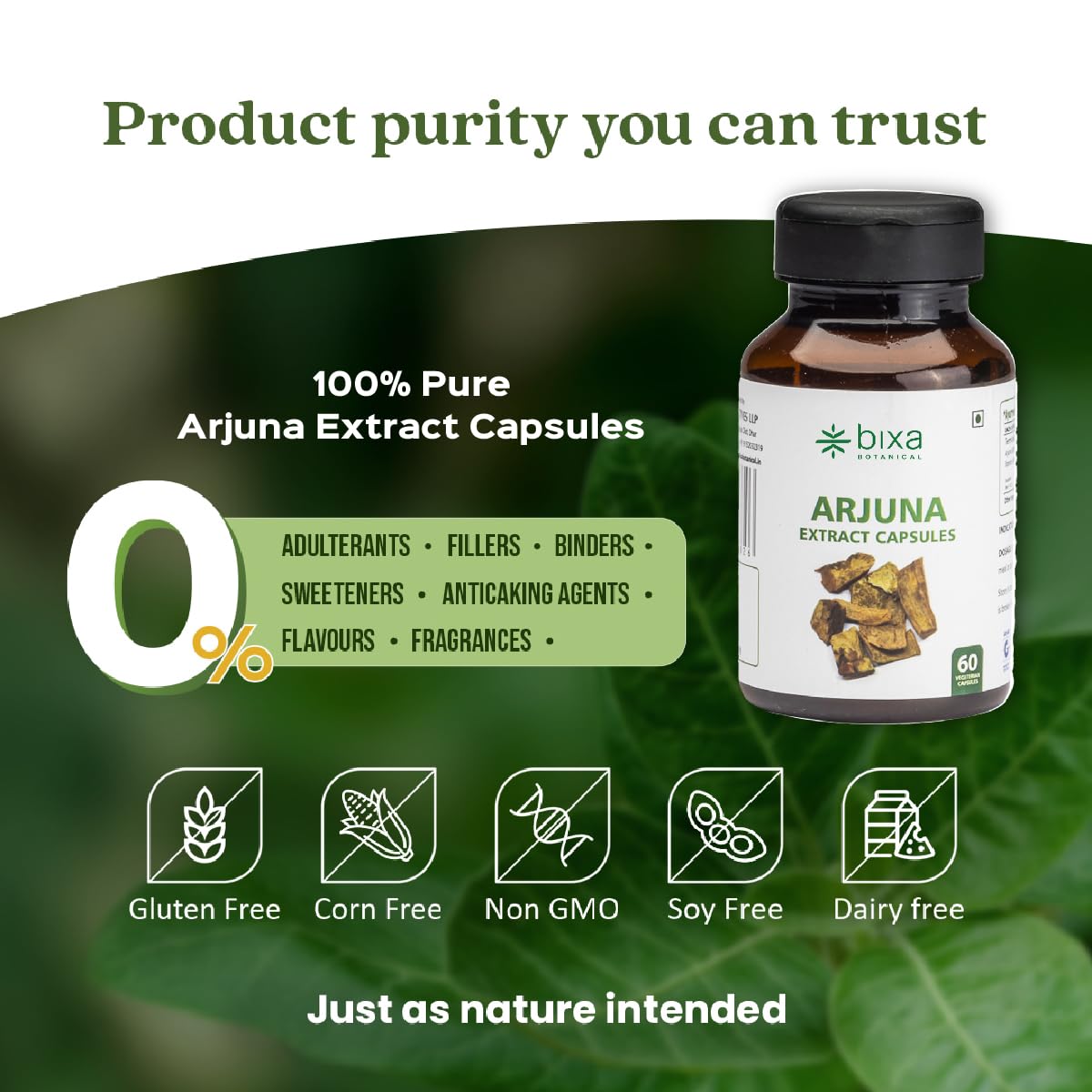 Arjuna Extract | 60 Veg Capsules (450mg) | Supports Heart Health