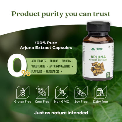 Arjuna Extract | 60 Veg Capsules (450mg) | Supports Heart Health