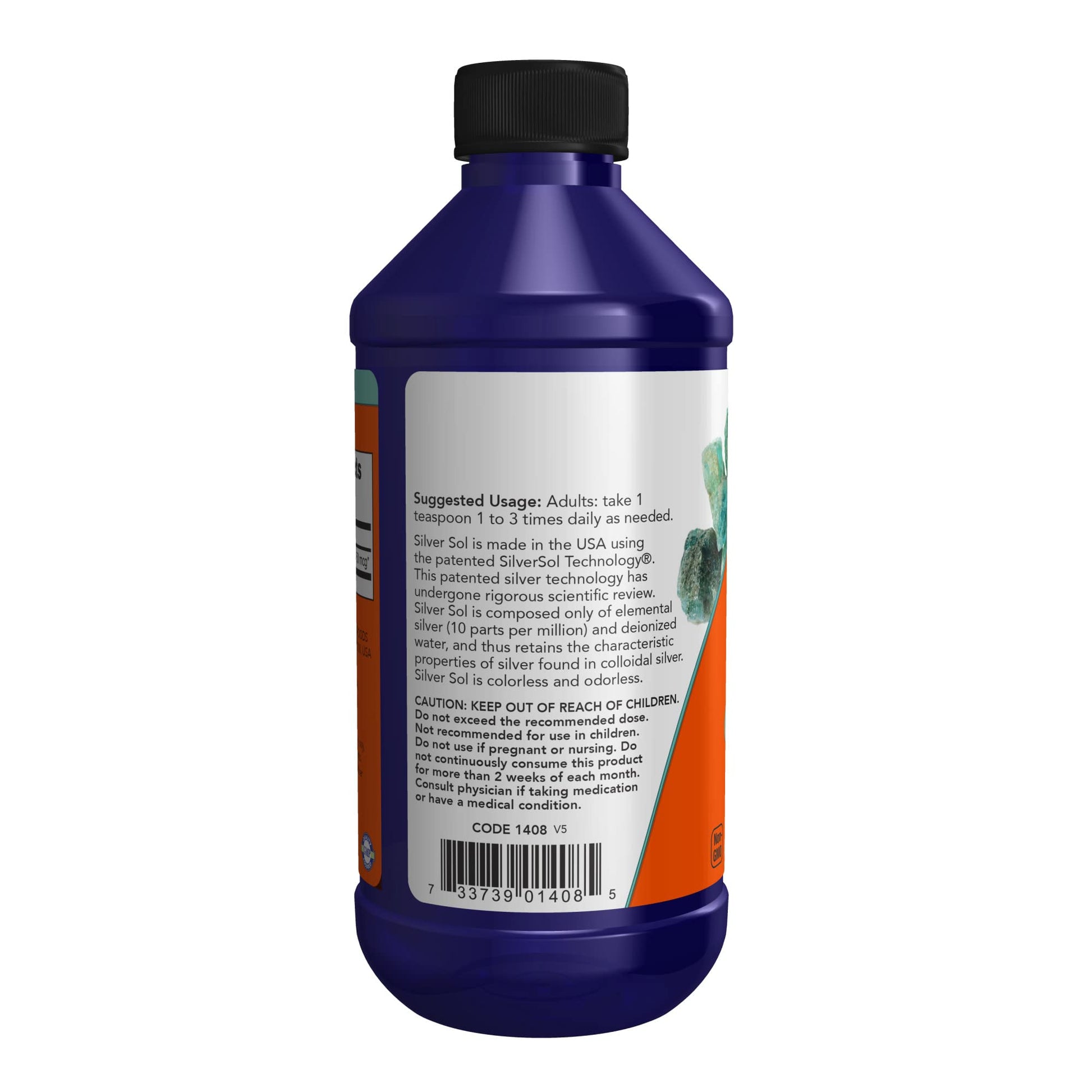 Now Foods Silver Sol 10 PPM Liquid, 8 Ounce- image 6