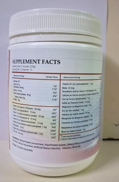 ENERGYA Fortifood High Protein - Dual Protein Source (Dairy + Plant) - Multi-Flavour Taste Makers (Coffee, Mango, Chocolate) - (375gm/ 30 scoops)