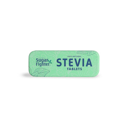 Sugar Fighter Stevia Tablets – Zero-Calorie Plant-Based Sweetener, 200 Tablets x 5, Pack of 5