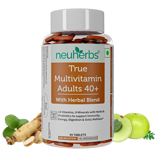 Neuherbs True Vitamin Adult 40+ | Multivitamins For Adults (45 Multivitamin Tabl
