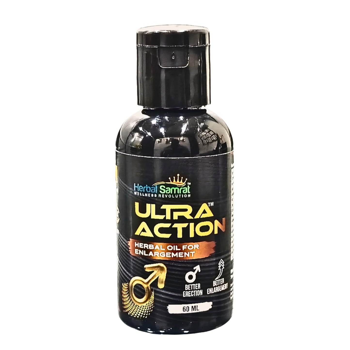 Herbal Samrat Ultra Action Wellness Combo – Herbal Oil 30ml + Stamina Capsules, 30 Count – Men