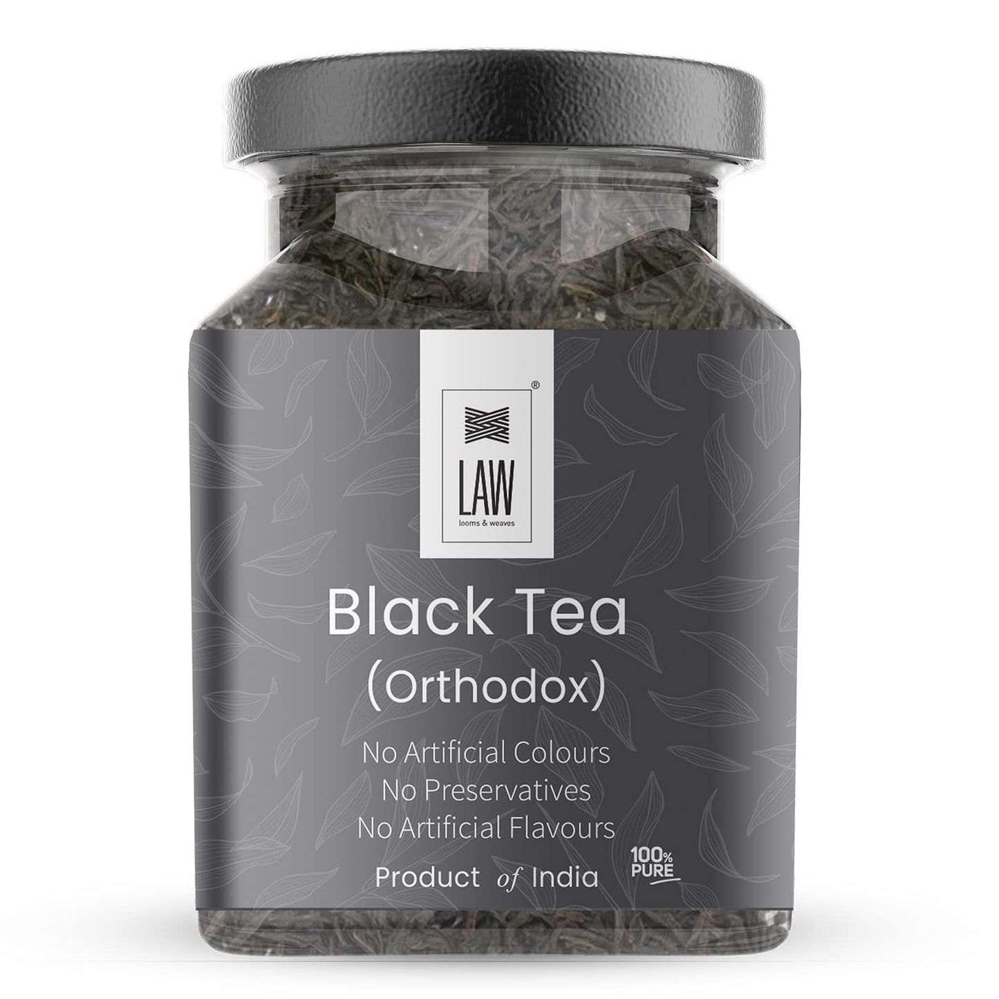 looms & weaves -Hand plucked & Single Origin Orthodox Black Tea Leaves – 100 gm