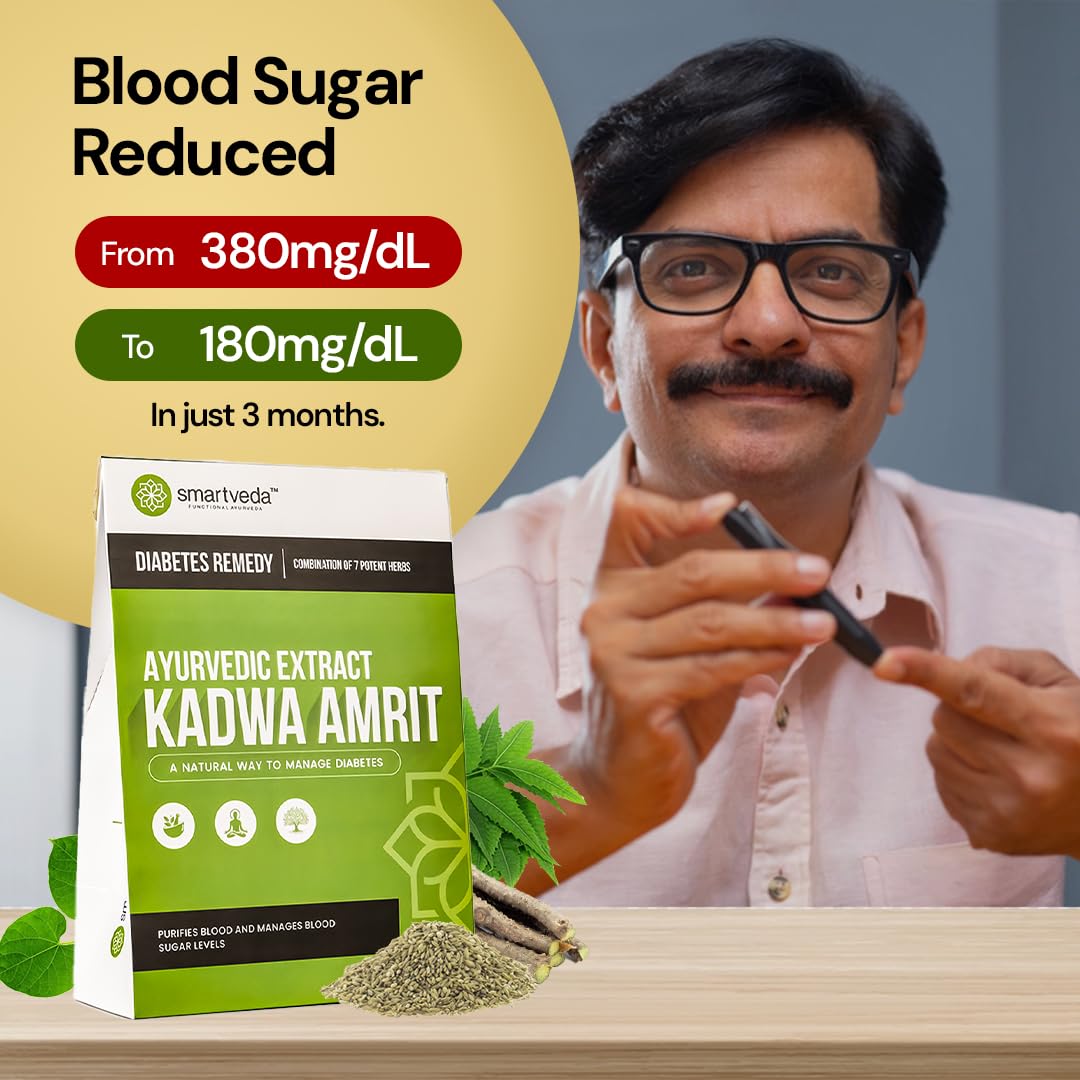 Smartveda Kadwa Amrit - Ayurvedic Diabetes Powder with 7 Potent Herbs |- image 6