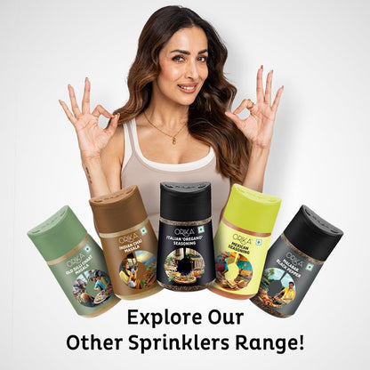 Orika Italian Seasoning 60g | Oregano Seasoning For Pizza, Pasta, Garlic Bread & Italian Food | Classic Blend Of Italian Mixed Herbs | Moisture Resistant Sprinkler Jar | No Artificial Flavours and Colours