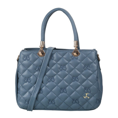 Mochi Women Blue Zip Top Sling Bag (66-7652)