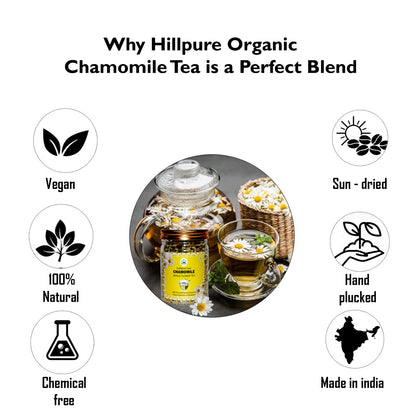 Caffeine Free Chamomile whole flower tea from Uttarakhand