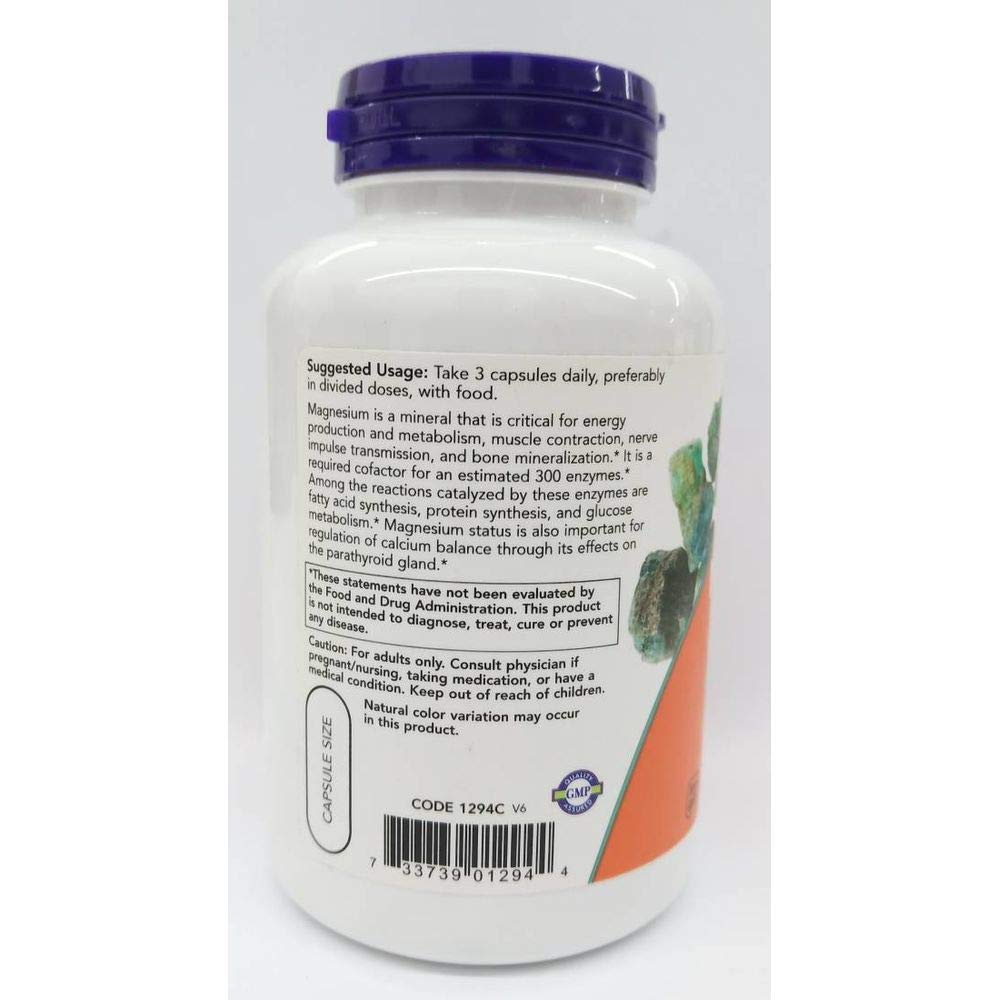 Now Foods , Magnesium Citrate,400 Mg,120 Veg Capsules- image 3