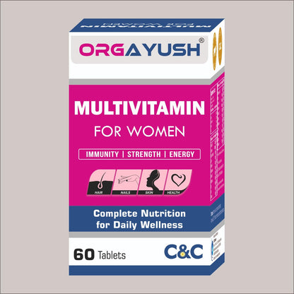 Women’s Multivitamin Tablets– Daily Energy & Immunity Support with Vitamins A, B, C, D, E & Biotin, No Added Sugar, Mixed Berry Flavor, Vegetarian Wellness Supplement (Pack of 1, Medium)