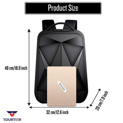 TOURTIER Hard shell Business Travel Laptop Backpack with USB Charging P- image 9