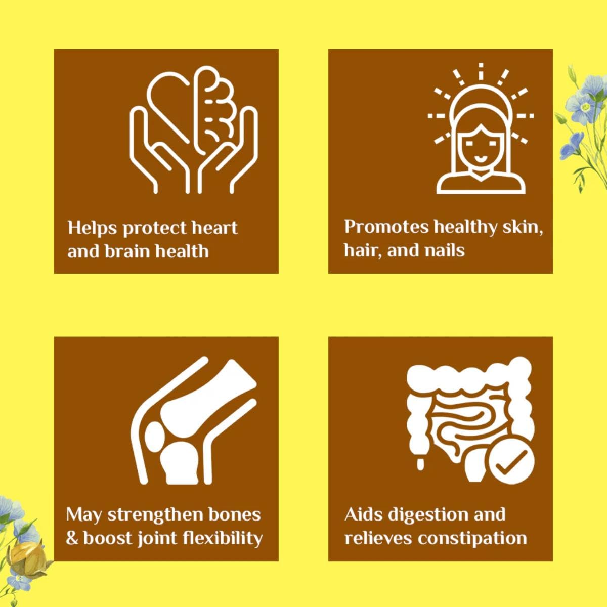 A TATA Product - Organic India Flaxseed Oil - 60 Veg Capsules, Natural- image 5