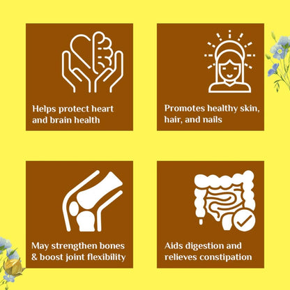 A TATA Product - Organic India Flaxseed Oil - 60 Veg Capsules, Natural- image 5