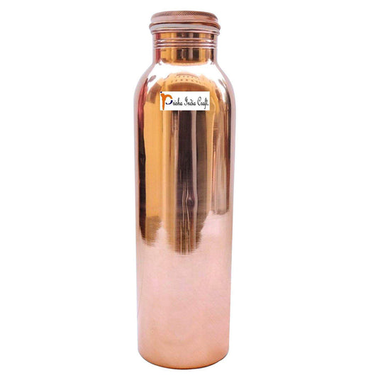 Prisha India Craft Pure Copper Bottle, Capacity 950 ML, 1 Piece