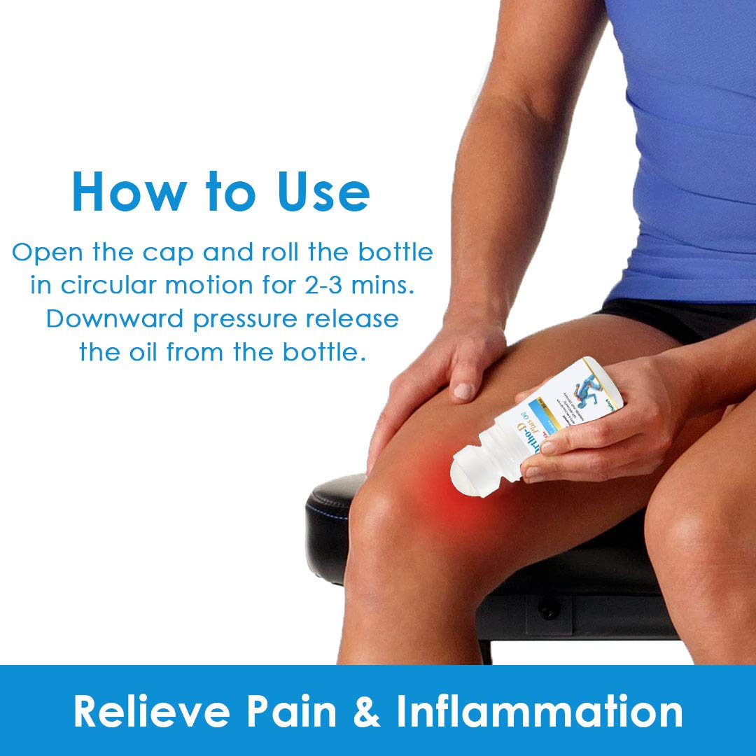 Ortho-D Plus Roll On For Pain Relief Oil For Joints, Back & Knee