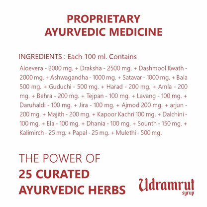 SCORTIS HEALTH CARE Udramrut Syrup - 500 ml, For Constipation Relief, Indigestion & Gas, Ayurvedic Medicine