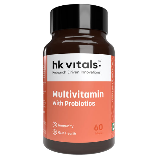 HealthKart HK Vitals Multivitamin with Probiotics, Vitamin C, Vitamin B, Vitamin