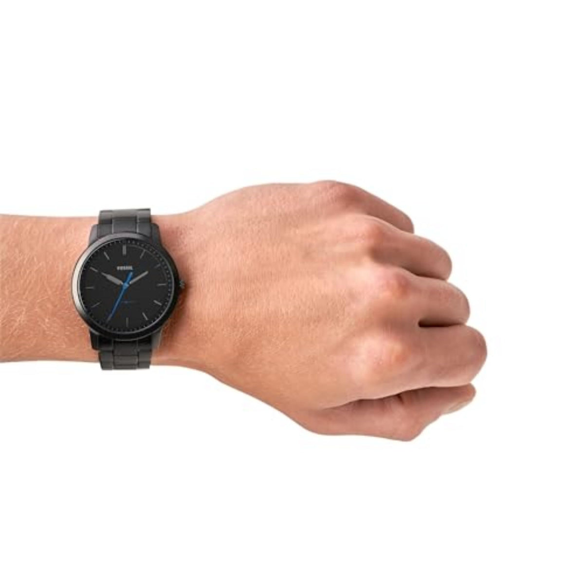 Fossil Analog Black Dial Men's Watch-FS5308 Stainless Steel, Black Strap