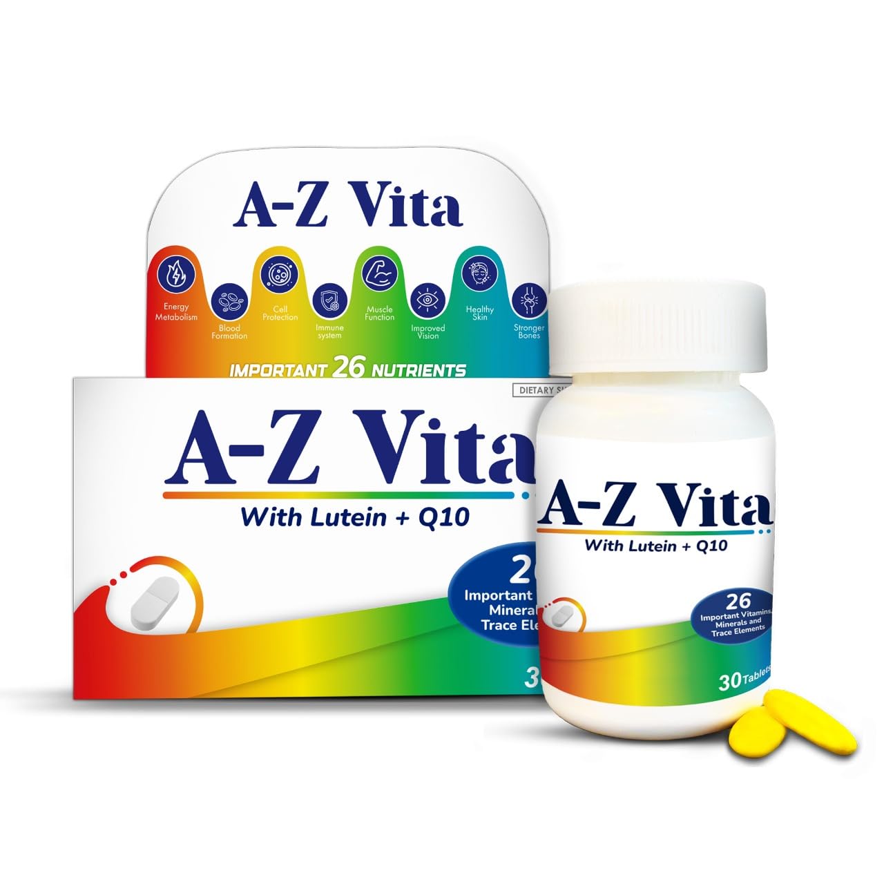 Lilium A-Z Vital Multivitamin for Men & Women | Daily Energy & Immunity Support | 30 Tablets | with Zinc, Magnesium & Vitamin D | Best Multivitamin Supplement | Made in India