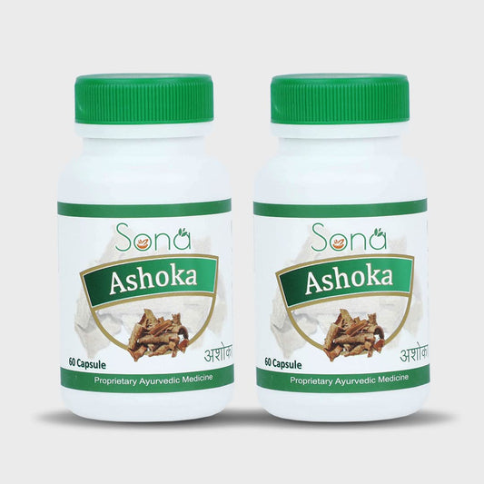 SONA HEALTH CARE Organic Ashoka Capsules - 60 Capsules (Pack of 2)