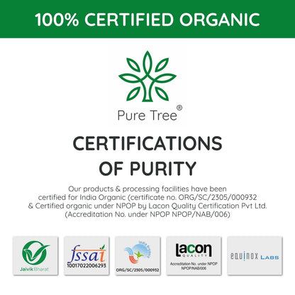 Pure Tree Certified Organic Dalchini Whole | 100 g | Cinnamon Stick | Cinnamon Bark | Spices Whole | Garam Masala | Sweet Aroma & Flavour