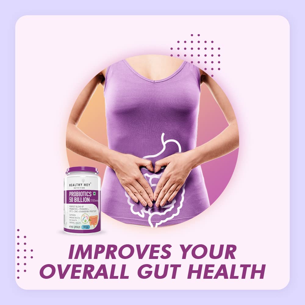 HealthyHey Nutrition Probiotics 50 Billion CFU Multi- Strains, 60 Veg.- image 7