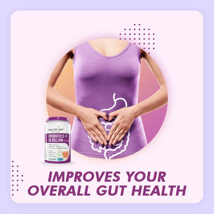 HealthyHey Nutrition Probiotics 50 Billion CFU Multi- Strains, 60 Veg.- image 7