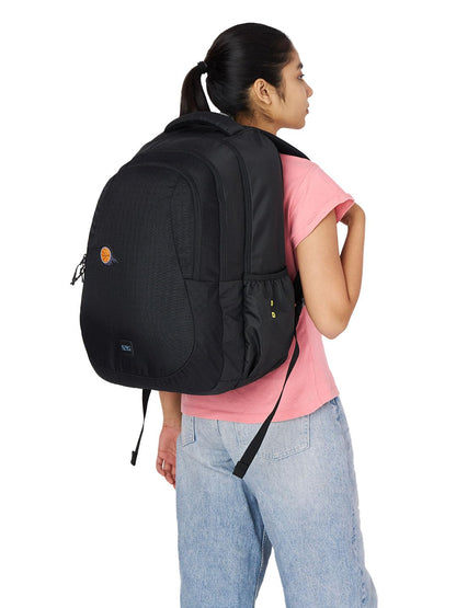 Wiki Stylish Unisex Backpack 5 Durable & Lightweight backpack for Men & Women | Backpack for Office, Gym, Travel (46.5 Litre, Black)
