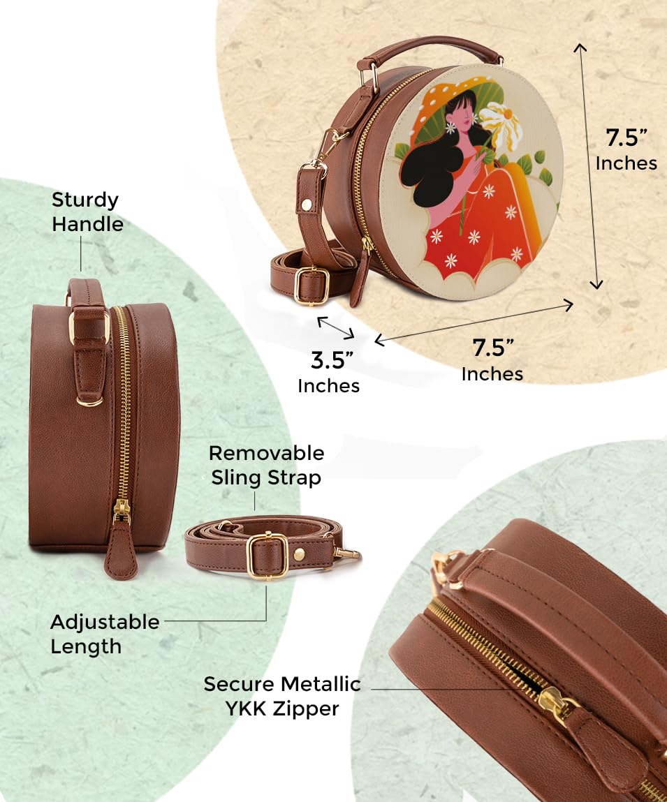 Kalankit Rakhi Gift Hamper For Sister | Rakhi Gift For Girls, Sling Bag For Women, Travel Crossbody Bags, Stylish Cross Sling Bags for Woman | Rakhi Gifts For Sister, Gifts for Rakshabandhan
