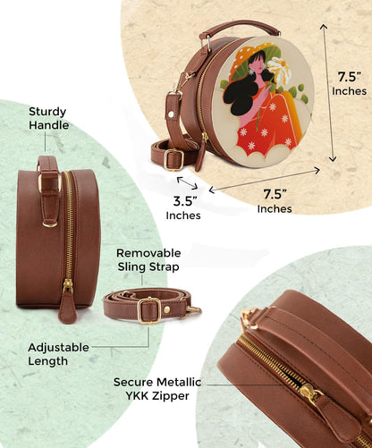 Kalankit Rakhi Gift Hamper For Sister | Rakhi Gift For Girls, Sling Bag For Women, Travel Crossbody Bags, Stylish Cross Sling Bags for Woman | Rakhi Gifts For Sister, Gifts for Rakshabandhan