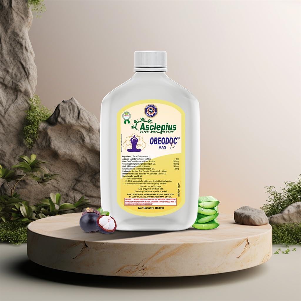Kirti Health Care Obeodoc Ras Traditional Ayurvedic Herbal Juice Blend and Botanical Dietary Supplement for Daily Fitness Routine, 1000ml