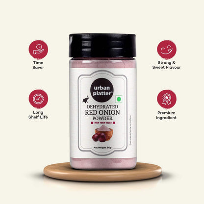 Urban Platter Red Onion Powder, 80 grams