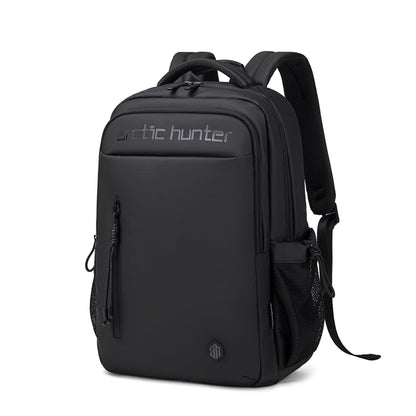 Arctic Hunter Backpack for Men Women 21L Stylish 15.6" Laptop Bag One-Day-Use Capacity Casual Laptop Backpack Multi-pockets Water-resistant Lightweight Padded Backpack for Office College,Black