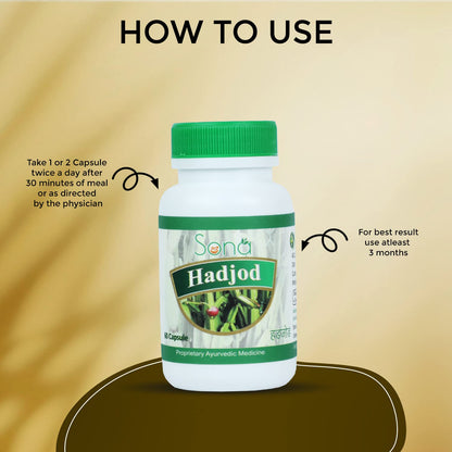 Sona HealthCare Hadjod Capsules -60 Capsules