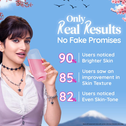 Chicnutrix Glow Glutathione Effervescent Tablets with Vitamin C |Japanese Glutathione 500mg For Radiant, Even-Toned and Glowing Skin | Sugar-Free| Strawberry Lemon Flavour | 10 Tablets