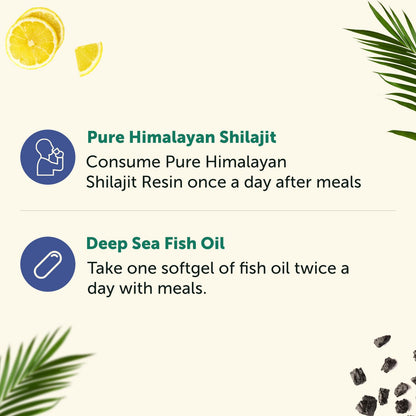 Neuherbs Omega 3 Fish Oil Capsules- 200 Softgels & Shilajit Resin-15 gr- image 4