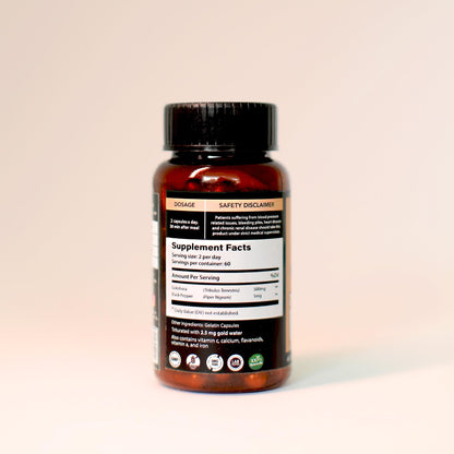 Sukham Gokshura/Tribulus Capsules | Processed using TTT-120 | 500 mg - 60 Capsules | Benefits include Better Strength, Stamina & Recovery | Ideal for Gym and Athletes
