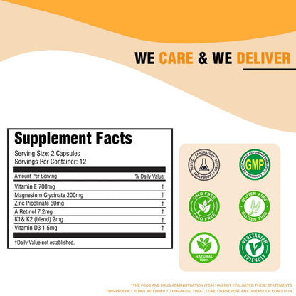 iMeMyself Fat-Soluble Vitamin A, D, E, K Capsules - 24 Count | Supplement for Wellness