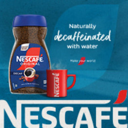 Nescafe Original Decaff, 100G, Instant, Glass Bottle