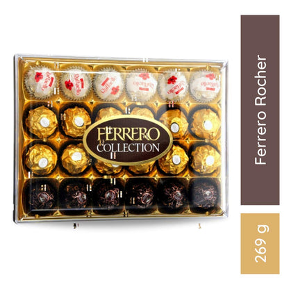 Ferrero Collection T24 Chocolate, Imported Chocolates, Ideal For Gifting, Birthday Gift, Croquante Nut, Chocolate Collection, Variety Packs Available,(269.4 Gm)