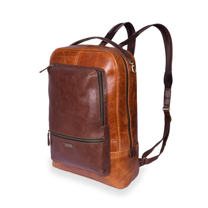 STRUTT Air Lightweight Travel Back Pack for Men & Women Waterproof, Anti-Theft, Durable Small Back Pack for Work, College & Hiking - BROWN