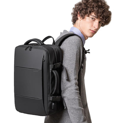 35-45L Carry On Backpack Weekender Travel Backpacks 17.3 inch Laptop Back Pack Business Expandable Bag for Men and Women, Black-45l, 45l, Backpack