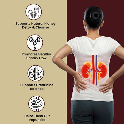 Vedikroots UroEase Ayurvedic Herbal Supplement Capsules to Help Maintain Kidney Health & Uric Acid Level | Provides Support to Manage Urinary Tract | 60 Veg Capsules (Pack of 2)