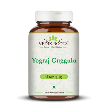 Vedikroots Yograj Guggulu - Ayurvedic Supplement For Joint Pain | Relief From Joint Discomfort | For Swelling & Stiffness | 60 Tablets (Pack of 1)
